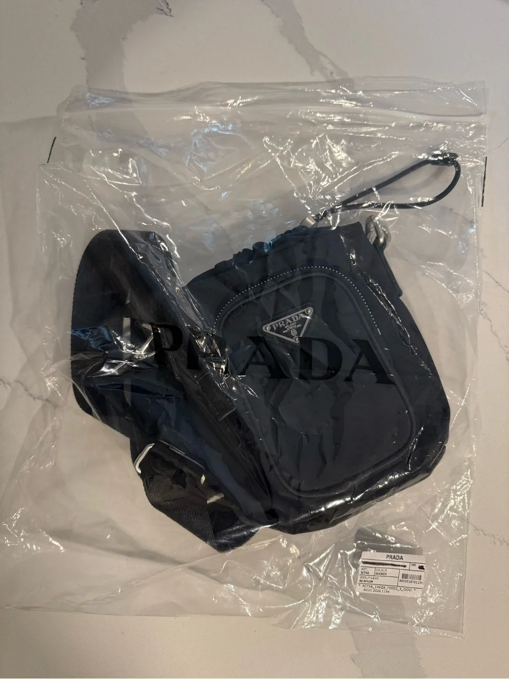 Prada Black Nylon Crossbody Pouch Unisex, thrifted! 🚨OPEN TO OFFERS🚨